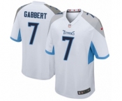 Men's Nike Tennessee Titans #7 Blaine Gabbert Game White NFL Jersey