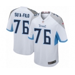 Men's Nike Tennessee Titans #76 Xavier Su'a-Filo Game White NFL Jersey