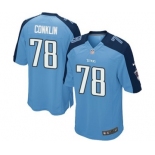 Men's Nike Tennessee Titans #78 Jack Conklin Game Light Blue Team Color NFL Jersey