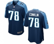 Men's Nike Tennessee Titans #78 Jack Conklin Game Navy Blue Alternate NFL Jersey