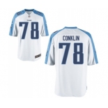 Men's Nike Tennessee Titans #78 Jack Conklin Game White NFL Jersey