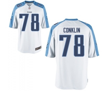 Men's Nike Tennessee Titans #78 Jack Conklin Game White NFL Jersey