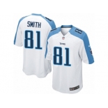 Men's Nike Tennessee Titans #81 Jonnu Smith Game White NFL Jersey