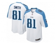 Men's Nike Tennessee Titans #81 Jonnu Smith Game White NFL Jersey