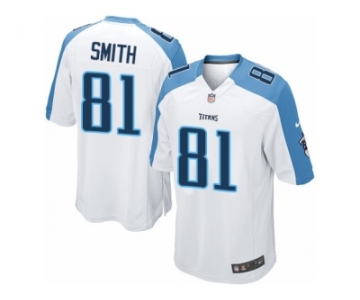 Men's Nike Tennessee Titans #81 Jonnu Smith Game White NFL Jersey