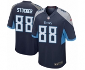 Men's Nike Tennessee Titans #88 Luke Stocker Game Navy Blue Team Color NFL Jersey