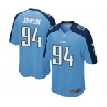 Men's Nike Tennessee Titans #94 Austin Johnson Game Light Blue Team Color NFL Jersey