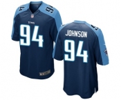 Men's Nike Tennessee Titans #94 Austin Johnson Game Navy Blue Alternate NFL Jersey