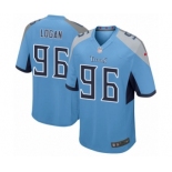 Men's Nike Tennessee Titans #96 Bennie Logan Game Light Blue Alternate NFL Jersey