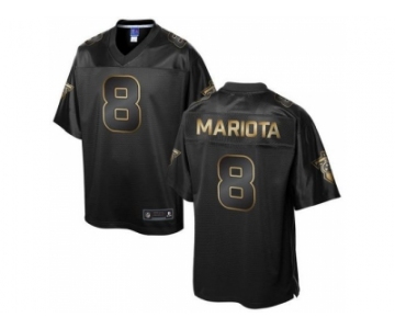 Nike Tennessee Titans #8 Marcus Mariota Pro Line Black Gold Collection Jersey[Game]