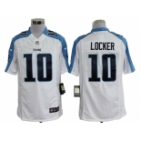 nike nfl jerseys tennessee titans #10 jake locker white[locker][game]