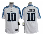 nike nfl jerseys tennessee titans #10 jake locker white[locker][game]