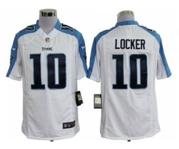 nike nfl jerseys tennessee titans #10 jake locker white[locker][game]