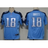 nike nfl jerseys tennessee titans #18 kenny britt lt.blue[game]