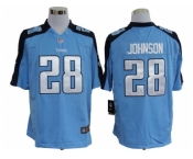 nike nfl jerseys tennessee titans #28 chris johnson blue[game]