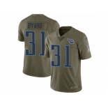 Men Nike Tennessee Titans #31 Kevin Byard Limited Olive 2017 Salute to Service NFL Jersey