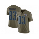 Men Nike Tennessee Titans #83 Harry Douglas Limited Olive 2017 Salute to Service NFL Jersey