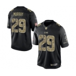 Men Tennessee Titans #29 Demarco Murray Salute To Service Black Jersey