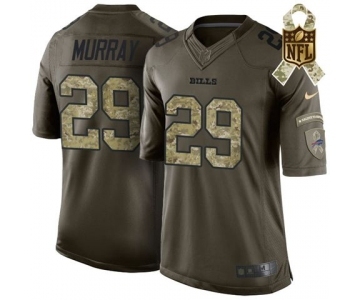 Men Tennessee Titans #29 Demarco Murray Salute To Service Green Jersey