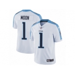 Men's Nike Tennessee Titans #1 Warren Moon Vapor Untouchable Limited White NFL Jersey