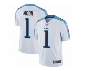 Men's Nike Tennessee Titans #1 Warren Moon Vapor Untouchable Limited White NFL Jersey