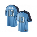 Men's Nike Tennessee Titans #13 Taywan Taylor Limited Light Blue Team Color NFL Jersey