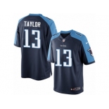 Men's Nike Tennessee Titans #13 Taywan Taylor Limited Navy Blue Alternate NFL Jersey