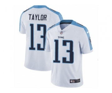 Men's Nike Tennessee Titans #13 Taywan Taylor Vapor Untouchable Limited White NFL Jersey