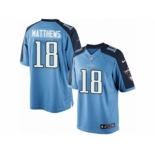 Men's Nike Tennessee Titans #18 Rishard Matthews Limited Light Blue Team Color NFL Jersey