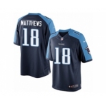 Men's Nike Tennessee Titans #18 Rishard Matthews Limited Navy Blue Alternate NFL Jersey