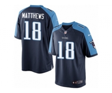 Men's Nike Tennessee Titans #18 Rishard Matthews Limited Navy Blue Alternate NFL Jersey