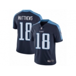 Men's Nike Tennessee Titans #18 Rishard Matthews Vapor Untouchable Limited Navy Blue Alternate NFL Jersey