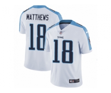 Men's Nike Tennessee Titans #18 Rishard Matthews Vapor Untouchable Limited White NFL Jersey