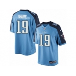 Men's Nike Tennessee Titans #19 Tajae Sharpe Limited Light Blue Team Color NFL Jersey