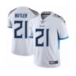 Men's Nike Tennessee Titans #21 Malcolm Butler White Vapor Untouchable Limited Player NFL Jersey