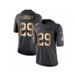 Men's Nike Tennessee Titans #29 DeMarco Murray Limited Black Gold Salute to Service NFL Jersey