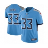 Men's Nike Tennessee Titans #33 Dion Lewis Light Blue Alternate Vapor Untouchable Limited Player NFL Jersey