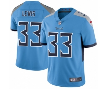 Men's Nike Tennessee Titans #33 Dion Lewis Light Blue Alternate Vapor Untouchable Limited Player NFL Jersey