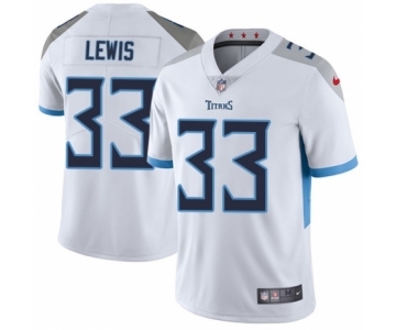 Men's Nike Tennessee Titans #33 Dion Lewis White Vapor Untouchable Limited Player NFL Jersey