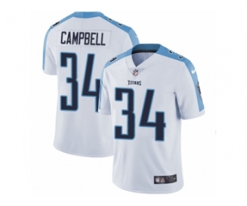 Men's Nike Tennessee Titans #34 Earl Campbell Vapor Untouchable Limited White NFL Jersey