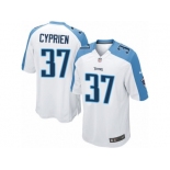 Men's Nike Tennessee Titans #37 Johnathan Cyprien Limited White NFL Jersey