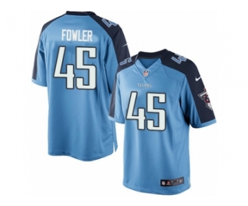 Men's Nike Tennessee Titans #45 Jalston Fowler Limited Light Blue Team Color NFL Jersey