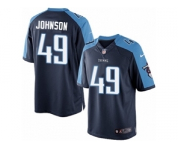 Men's Nike Tennessee Titans #49 Rashad Johnson Limited Navy Blue Alternate NFL Jersey