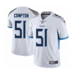 Men's Nike Tennessee Titans #51 Will Compton White Vapor Untouchable Limited Player NFL Jersey