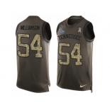 Men's Nike Tennessee Titans #54 Avery Williamson Limited Green Salute to Service Tank Top NFL Jersey