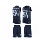 Men's Nike Tennessee Titans #54 Avery Williamson Limited Navy Blue Tank Top Suit NFL Jersey