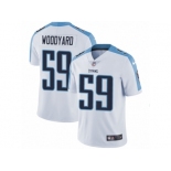 Men's Nike Tennessee Titans #59 Wesley Woodyard Vapor Untouchable Limited White NFL Jersey