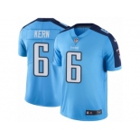 Men's Nike Tennessee Titans #6 Brett Kern Limited Light Blue Rush NFL Jersey