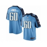 Men's Nike Tennessee Titans #60 Ben Jones Limited Light Blue Team Color NFL Jersey