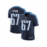 Men's Nike Tennessee Titans #67 Quinton Spain Vapor Untouchable Limited Navy Blue Alternate NFL Jersey